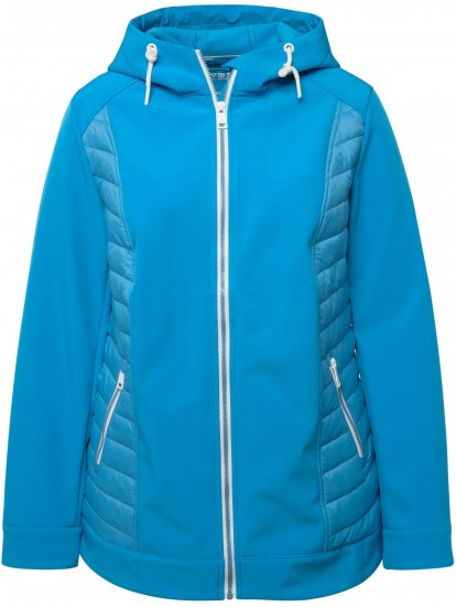 Ulla Popken Hyprar Quilt Mix Jacket Aqua - Якета - 