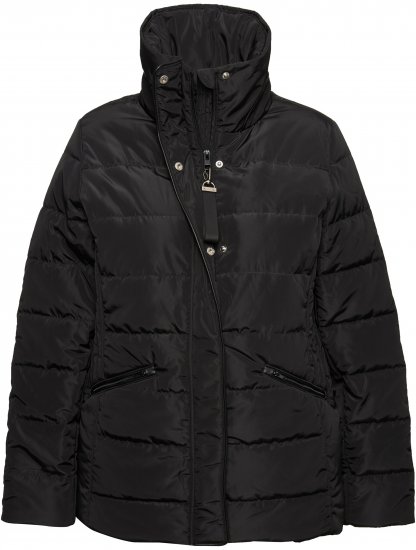 Ulla Popken Quilted Puffer Coat Black - Якета - 