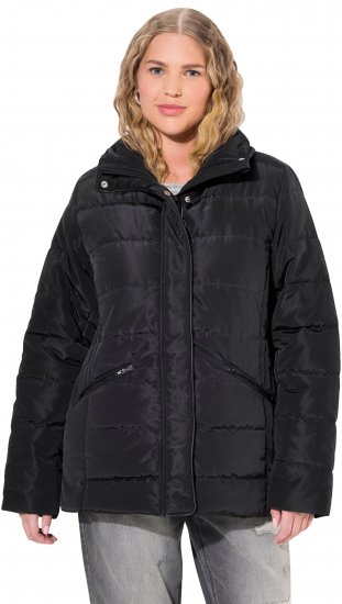 Ulla Popken Quilted Puffer Coat Black - Якета - 