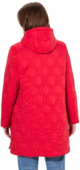 Ulla Popken HYPRAR Quilted Water-Repellent Jacket Red Salsa - Якета - 