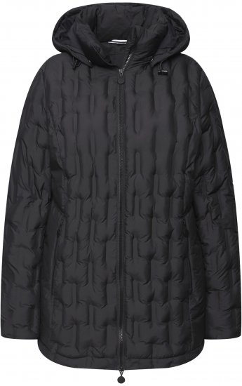 Ulla Popken HYPRAR Channel Quilted Jacket Black - Якета - 