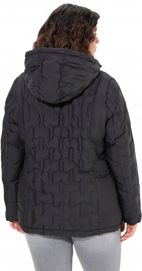 Ulla Popken HYPRAR Channel Quilted Jacket Black - Якета - 