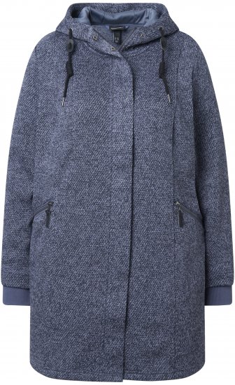 Ulla Popken Knit Fleece-Lined Jacket Navy - Якета - 