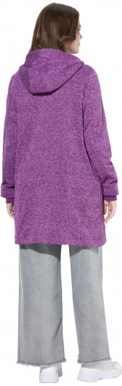 Ulla Popken Knit Fleece-Lined Jacket Purple - Якета - 