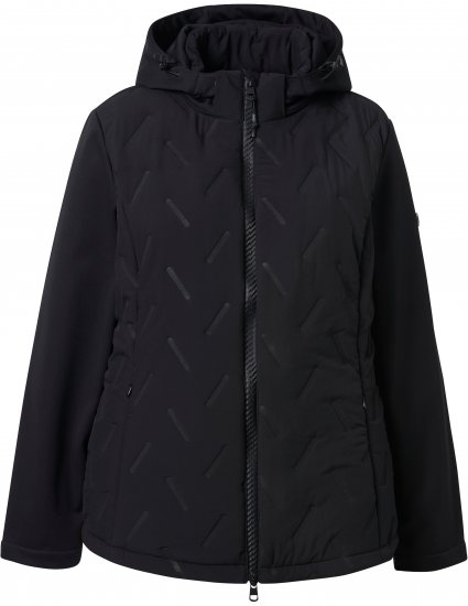 Ulla Popken Triple Function Laser Quilted Softshell Jacket Black - Якета - 