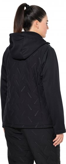 Ulla Popken Triple Function Laser Quilted Softshell Jacket Black - Якета - 
