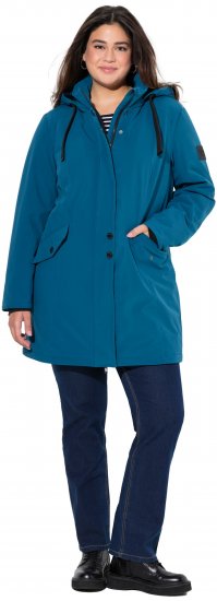 Ulla Popken HYPRAR Long Softshell Jacket Ocean Blue - Якета - 