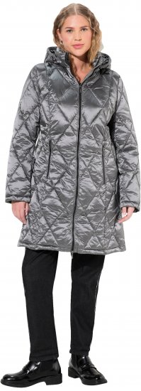 Ulla Popken HYPRAR Diamond Quilted Jacket Silver - Якета - 