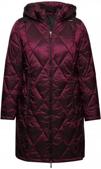 Ulla Popken HYPRAR Diamond Quilted Jacket Carmine Red - Якета - 