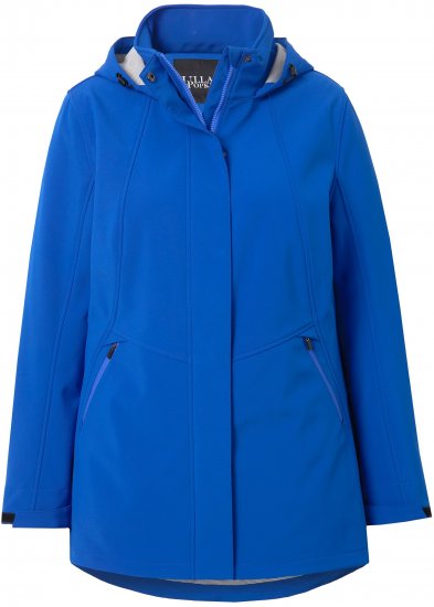 Ulla Popken HYPRAR Triple Function Longline Softshell Jacket Peacock Blue - Якета - 