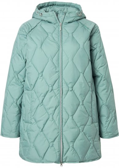 Ulla Popken HYPRAR Quilted Water Repellent Jacket Mint Green - Якета - 