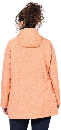 Ulla Popken Raindrop Print Longline Waterproof Jacket Mandarin - Якета - 