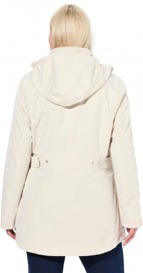 Ulla Popken Long Triple Function Softshell Jacket Natural White - Якета - 