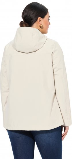 Ulla Popken HYPRAR Toggle Button Microfleece Lined Jacket Light Champagne - Якета - 
