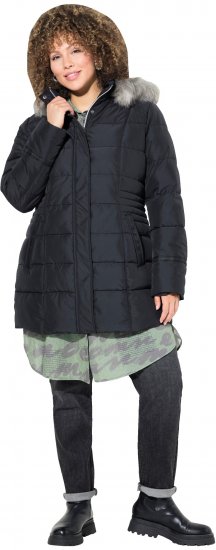 Ulla Popken HYPRAR Quilted Jacket Black - Якета - 