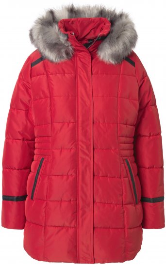 Ulla Popken HYPRAR Quilted Jacket Ruby Red - Якета - 