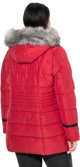 Ulla Popken HYPRAR Quilted Jacket Ruby Red - Якета - 