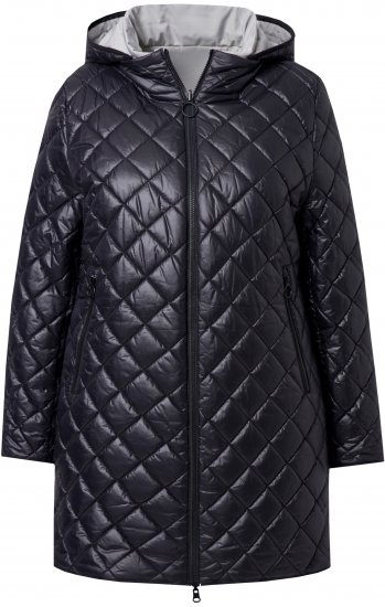 Ulla Popken HYPRAR Reversible Quilted Jacket Medium Grey - Якета - 