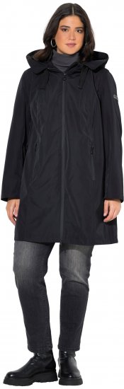 Ulla Popken HYPRAR Waterproof Jacket Black - Якета - 