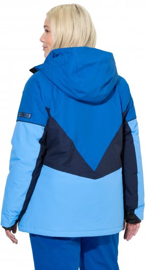 Ulla Popken HYPRAR Performance Colorblock Ski Jacket Denim Blue - Якета - 
