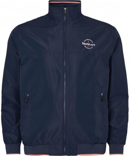 North Latitude 21171 Sporty Water Resistant 5000mm Bomber Jacket Navy - Якета - мъжки якета големи размери