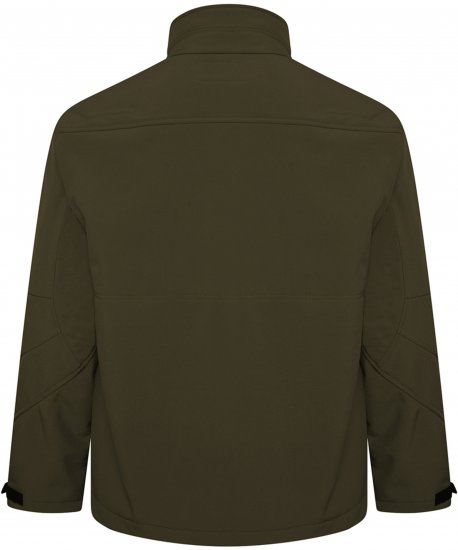 Kam Jeans KV132 Softshell Panelled Jacket Olive - Якета - мъжки якета големи размери