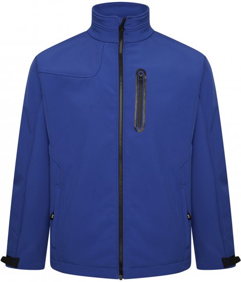 Kam Jeans KV132 Softshell Panelled Jacket Royal Blue - Якета - мъжки якета големи размери