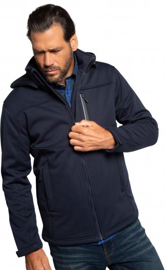 JP1880 Jacket Fleece Lined Softshell Navy - Якета - мъжки якета големи размери