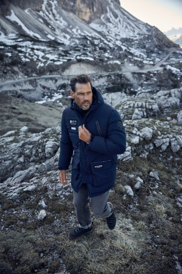 JAY-PI Warm Quilted Parka Dual Function, Wind and Water Repellant Navy - Якета - мъжки якета големи размери