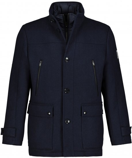 JP1880 Jacket Water-repellent Herringbone Insert Navy - Якета - мъжки якета големи размери