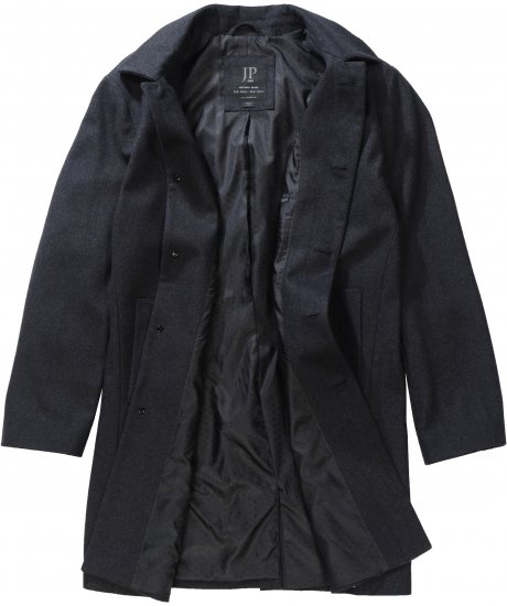 JP1880 Coat Wool Blend Water Repellent Dark Grey - Якета - мъжки якета големи размери