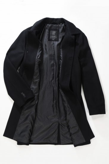 JP1880 Coat Wool Blend Water Repellent Black - Якета - мъжки якета големи размери