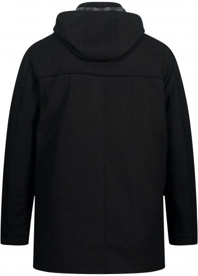 JP1880 Dufflecoat Water-repellent Black - Якета - мъжки якета големи размери