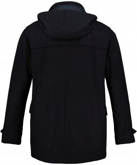 JP1880 Duffle Coat Water Repellent with Detachable Hood Navy - Якета - мъжки якета големи размери