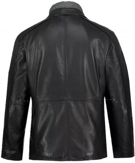 JP1880 Jacket Nappa Lamb Leather Black - Якета - мъжки якета големи размери