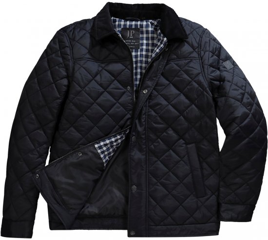 JP1880 Jacket Quilted Black - Якета - мъжки якета големи размери
