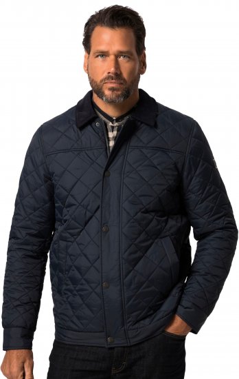 JP1880 Jacket Quilted Navy - Якета - мъжки якета големи размери