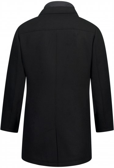 JP1880 Coat Wool Blend Quilted Black - Якета - мъжки якета големи размери