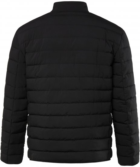 JP1880 Jacket Quilted Stand-up Collar Black - Якета - мъжки якета големи размери