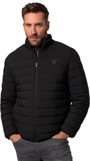 JP1880 Jacket Quilted Stand-up Collar Black - Якета - мъжки якета големи размери
