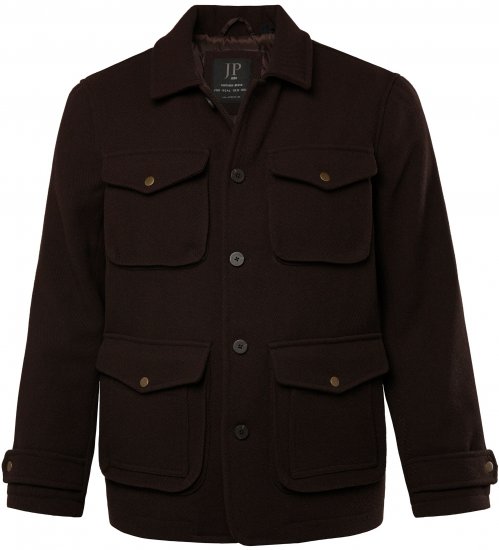 JP1880 Field Jacket Dark Brown - Якета - мъжки якета големи размери