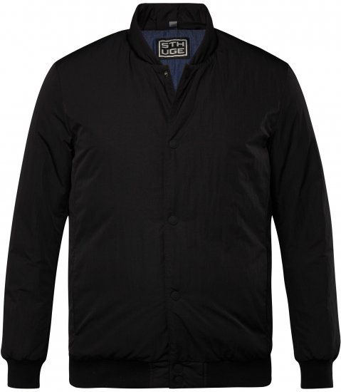 STHUGE Bomber Jacket Quilted Black - Якета - мъжки якета големи размери