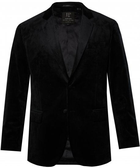 JP1880 Jacket Velvet Business Smoking Black - Костюми - мъжки костюми големи размери