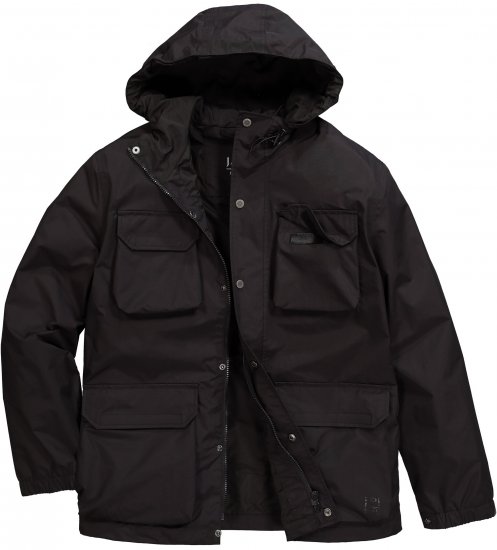 Jay-Pi Jacket Technical Weatherproof Stomach Fit Black - Якета - мъжки якета големи размери