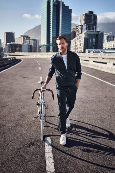 JP1880 Jersey Blouson New York Navy - Якета - мъжки якета големи размери