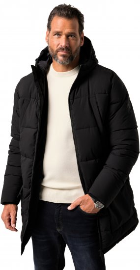 JP1880 Quilted Parka with Multiple Pockets Black - Якета - мъжки якета големи размери