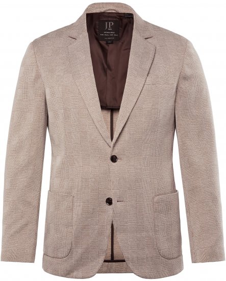 JP1880 Jacket Business Checked Beige - Костюми - мъжки костюми големи размери