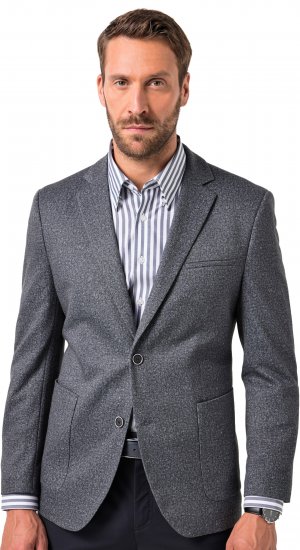 JP1880 Jacket Business Donegal Graphite Grey - Якета - мъжки якета големи размери