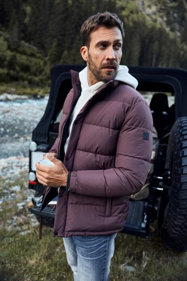 JP1880 Jacket Quilted Extra Warm Brown - Якета - мъжки якета големи размери