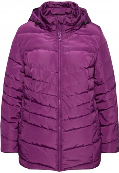 Ulla Popken Quilted Water Repellent Jacket Dark Purple - Якета - 